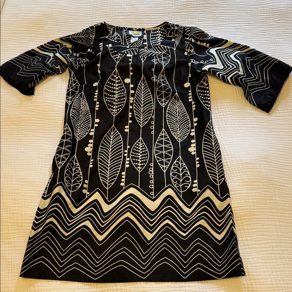 Emmelee for F.C. Black and White Patterned Dress